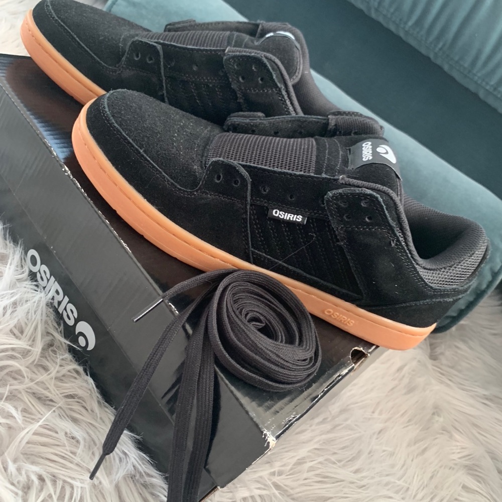 Osiris Protocol SLK black/gun skate shoes sz 10